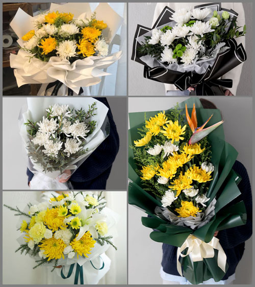 海南海口市美兰区三江镇道学村白事花束代送